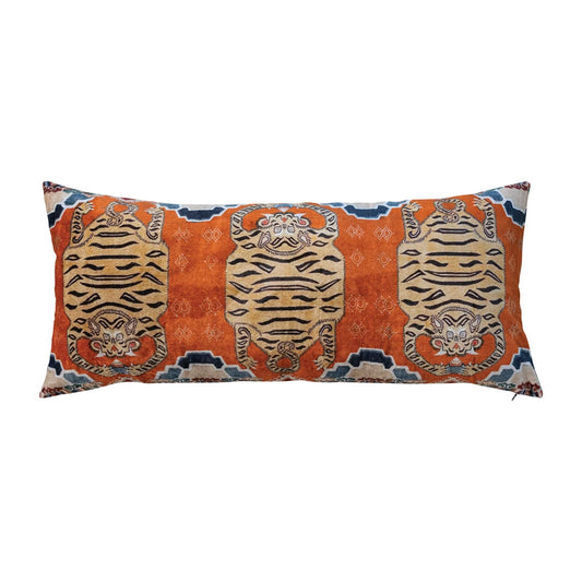 Velvet Tiger Pillow