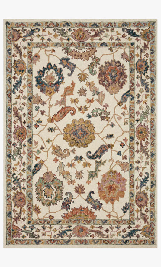 Padma White / Multi-Colored Rug