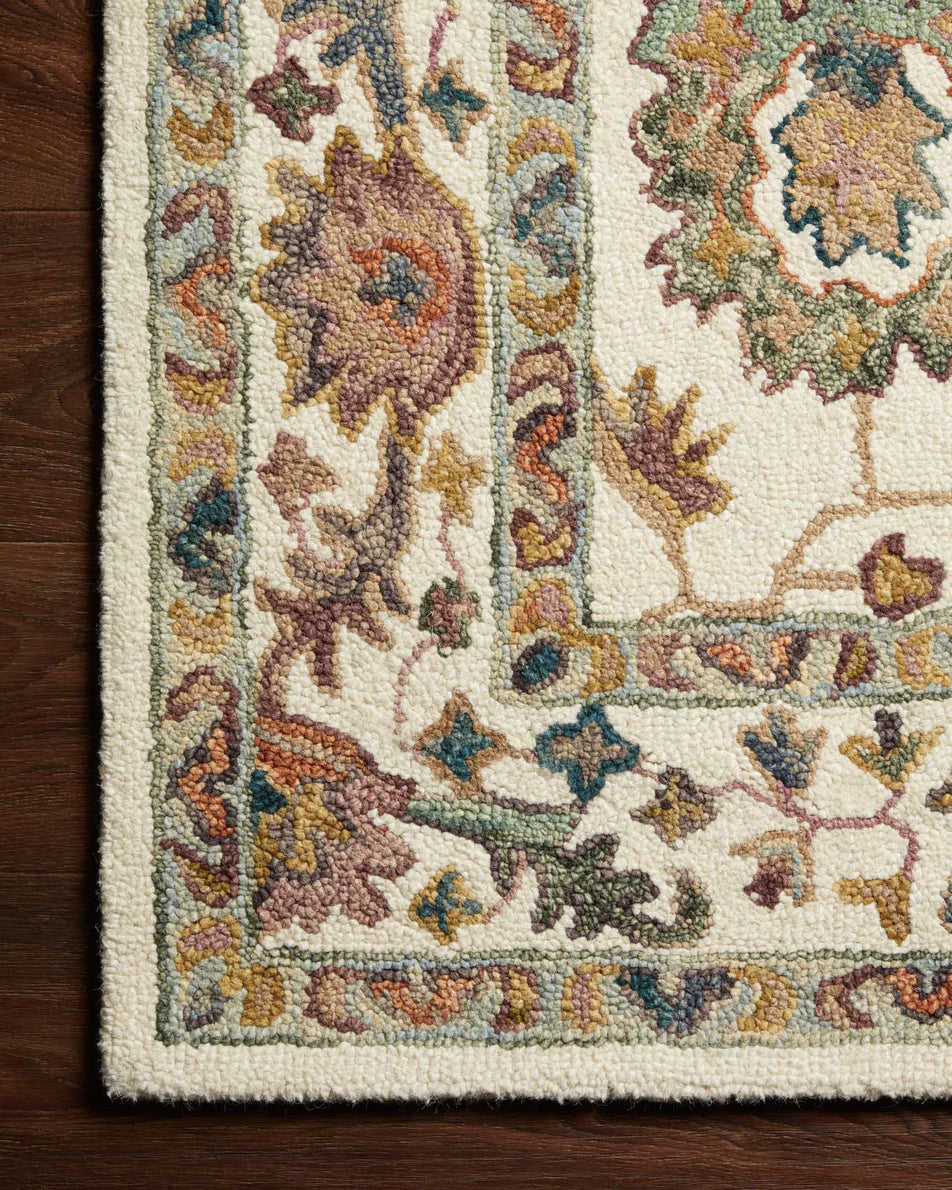 Padma White / Multi-Colored Rug